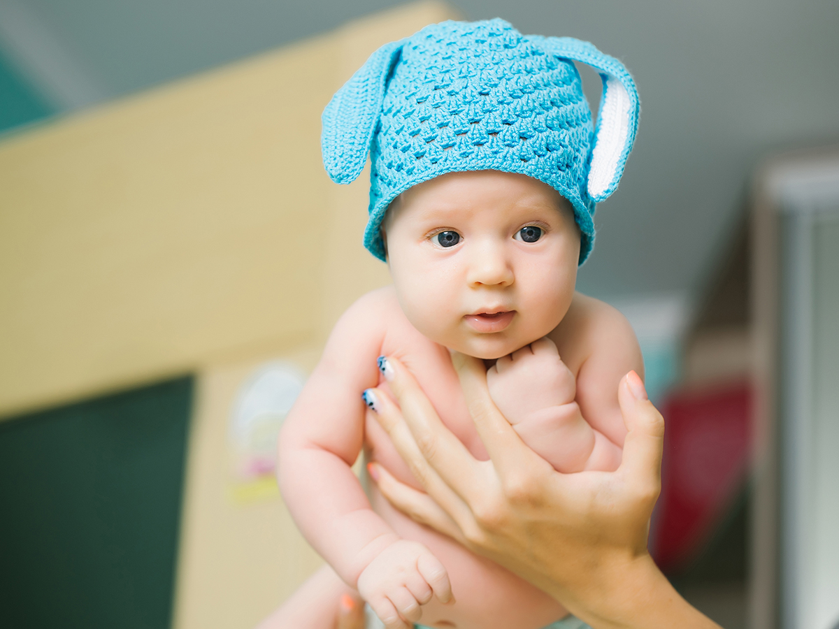 Image of a mother holding her baby.